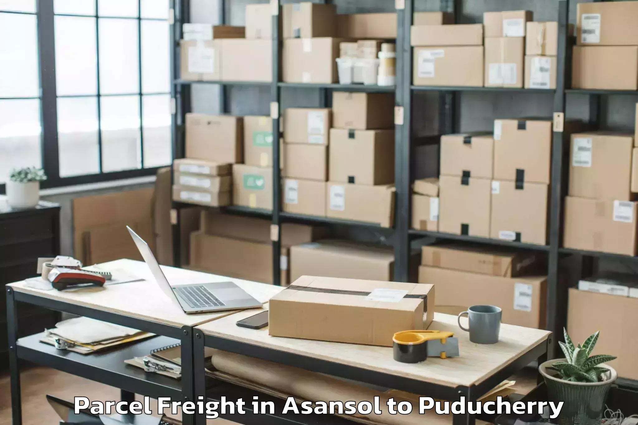 Trusted Asansol to Pondicherry University Puduche Parcel Freight